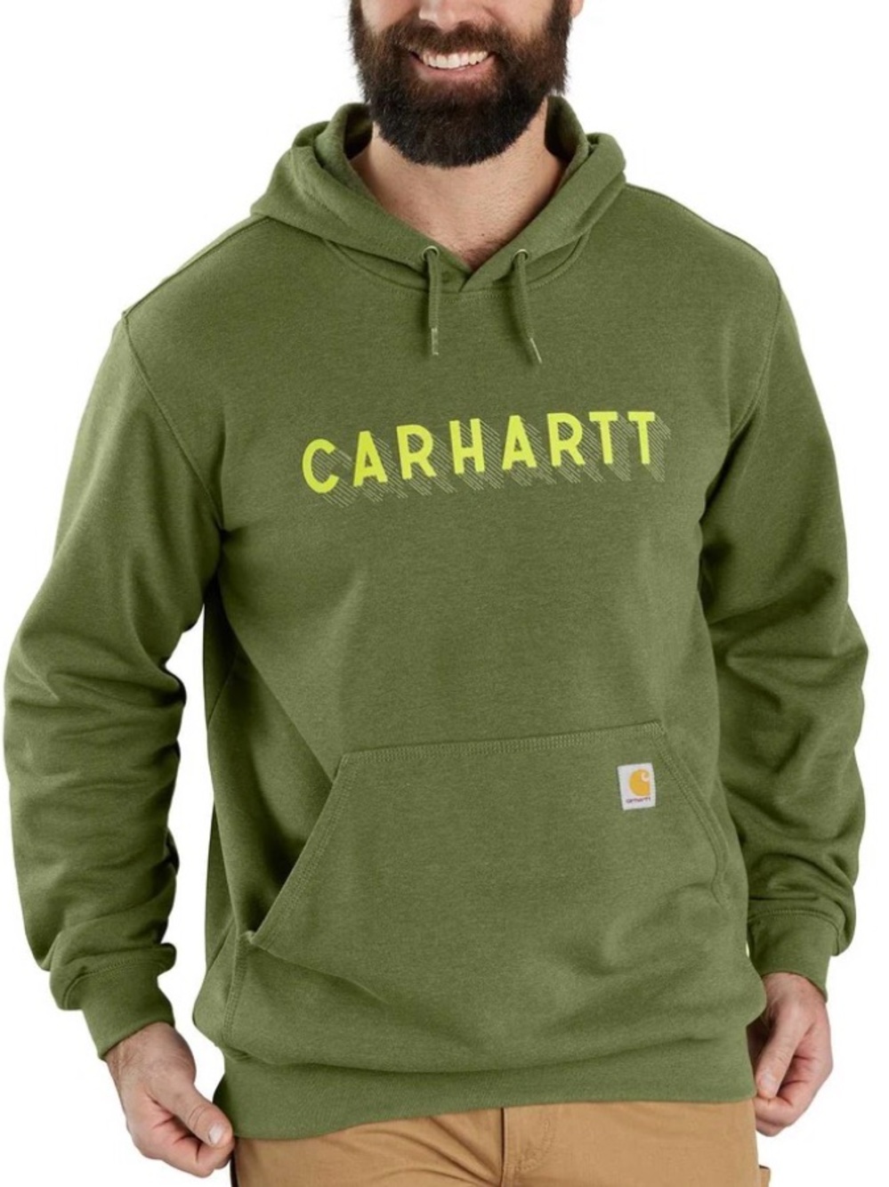NWT Carhartt Rain Defender Loose Fit Graphic Hoodie Green Small